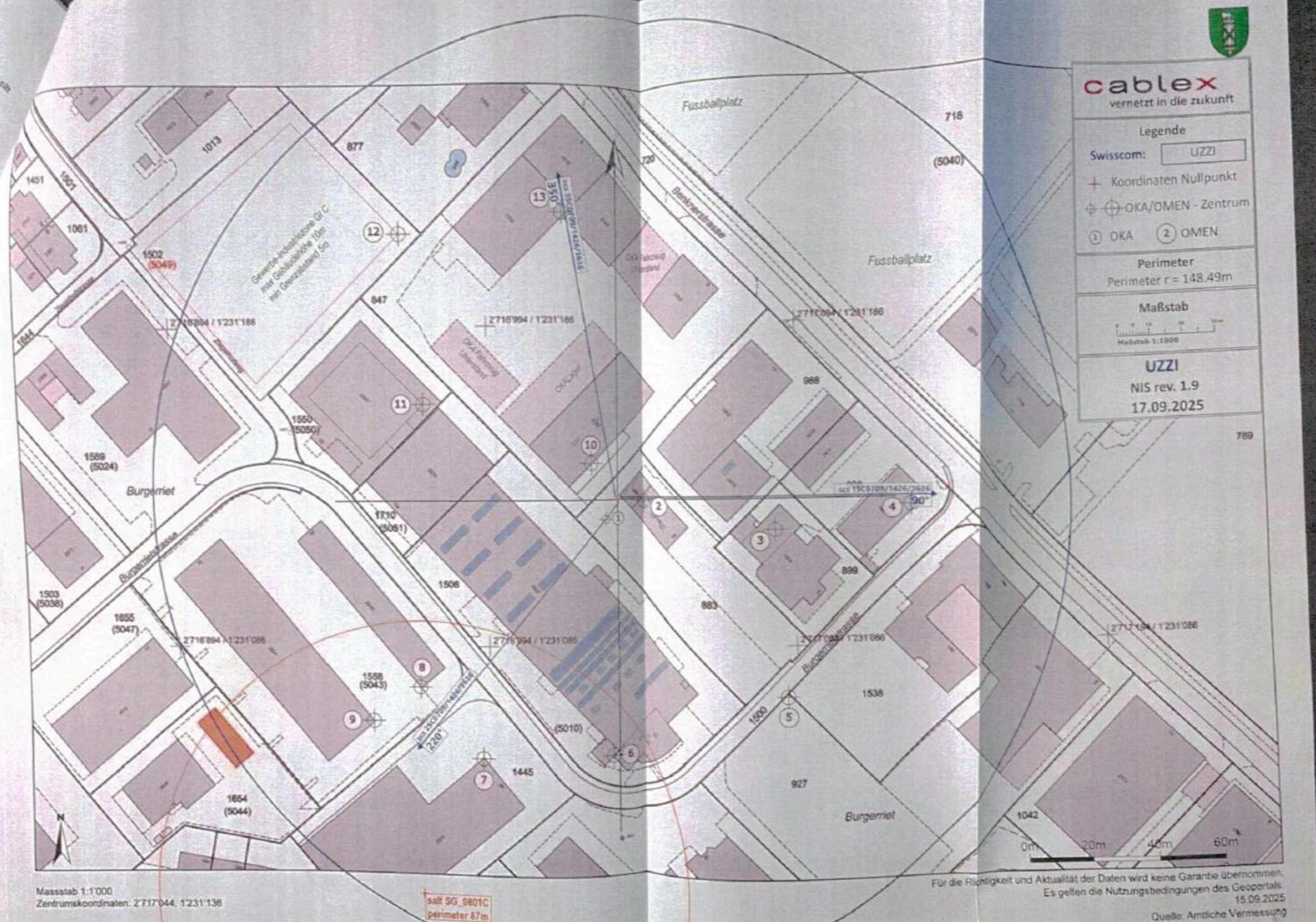 NIS Plan StDB Uznach Burgerrietstrasse 19